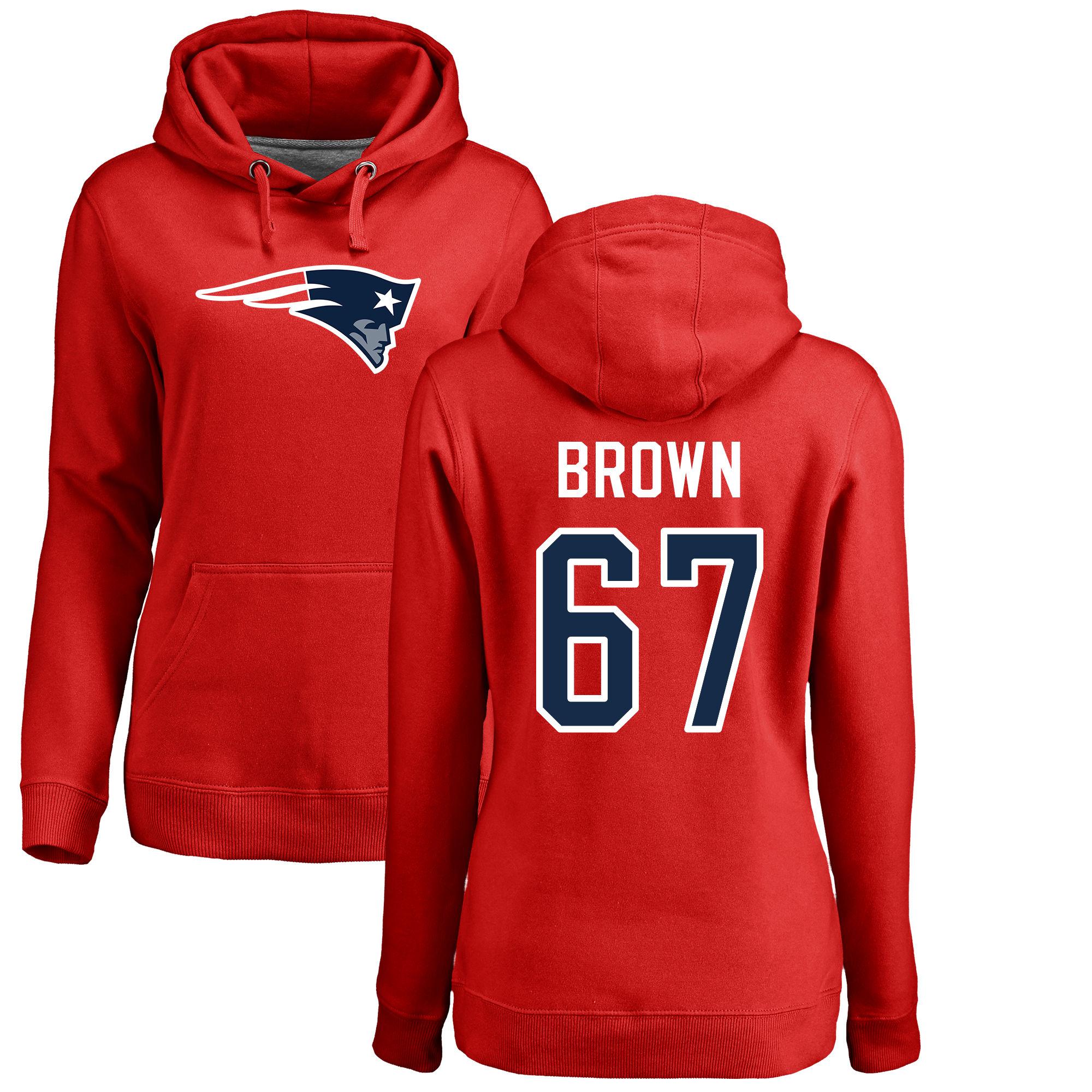 Popular Brown Logo - Red Trent Brown Women's New England Patriots Name & Number Logo ...