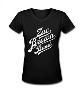 Popular Brown Logo - Details about Women' Zac Brown Band Popular Logo Women's t Shirt Black