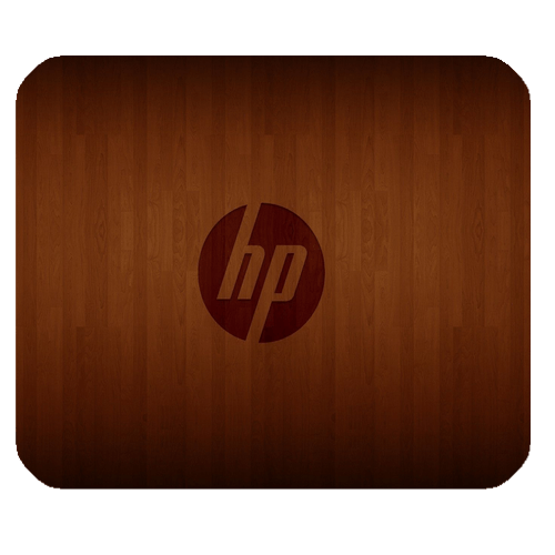 Popular Brown Logo - Mouse Pad HP Logo In Popular Brown Wood and 50 similar items