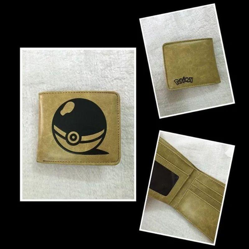 Popular Brown Logo - US $4.4 |brown pokemon ball short cartoon man wallet popular japanese anime  logo purse card holder kid cion purse wallets-in Wallets from Luggage & ...