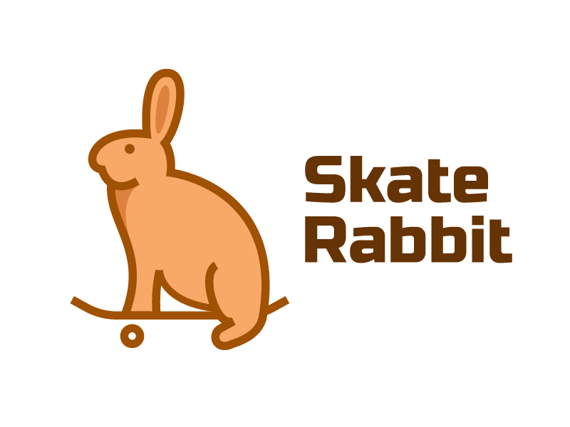 Brown Rabbit Logo - Skate Rabbit Logo Design by Mihai Dolganiuc | Dribbble | Dribbble