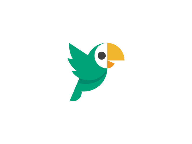 Parrot Logo - chatimity / parrot / logo design by Deividas Bielskis | Dribbble ...