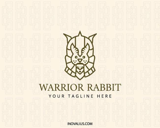 Brown Rabbit Logo - Warrior Rabbit Logo | Logos For Sale | Logo design, Logos, Animal logo