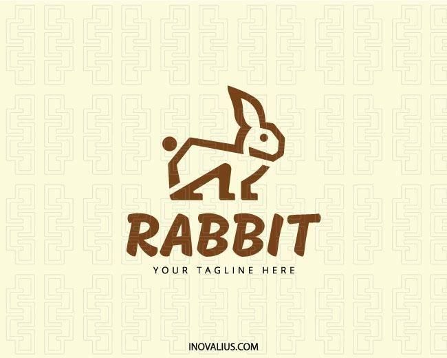 Brown Rabbit Logo - Rabbit Logo | logo | Pinterest | Logo design, Logos and Design