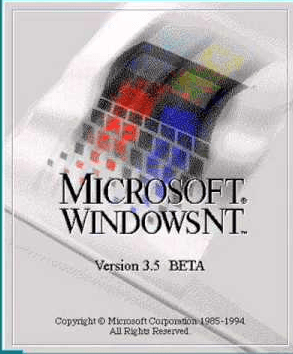 Windows NT 3.1 Logo - View topic's up with the Windows NT 3.5 Beta logo?