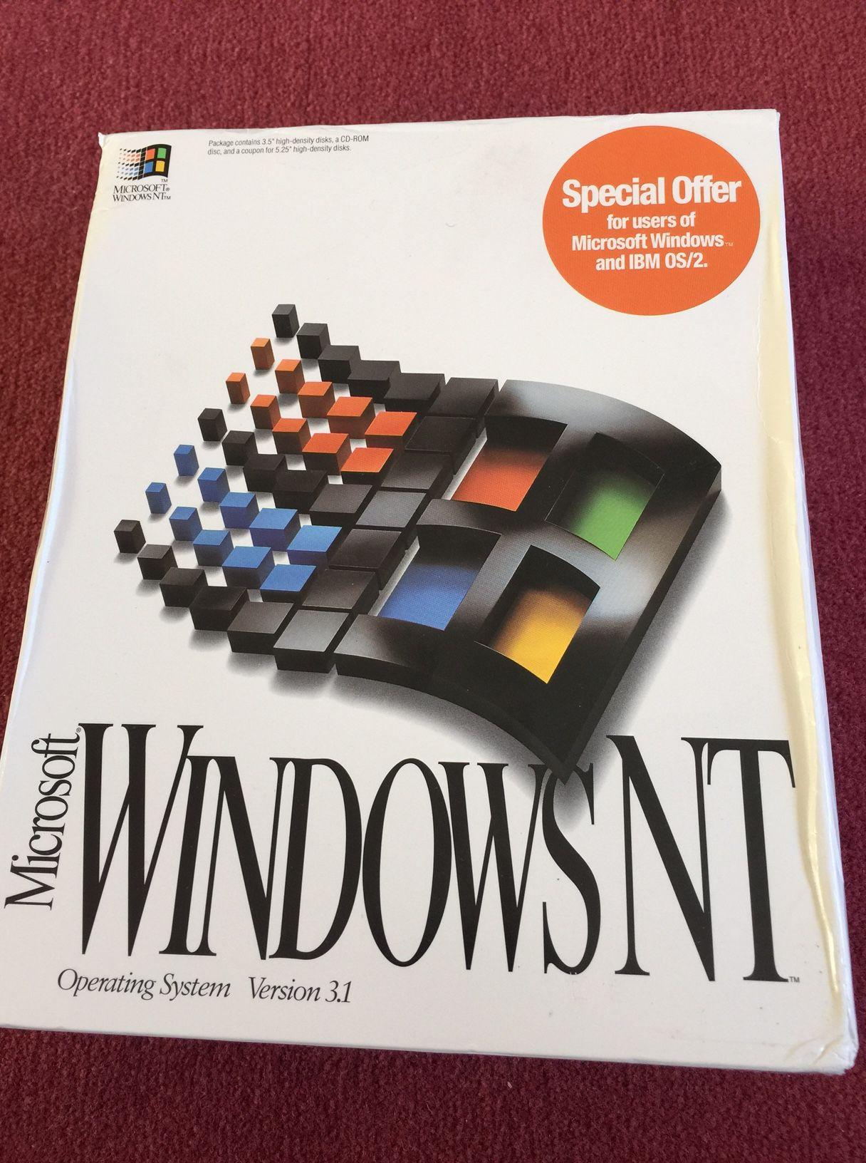 Windows NT 3.1 Logo - eBay Purchase #5 – Microsoft Windows NT 3.1 – Socket 3