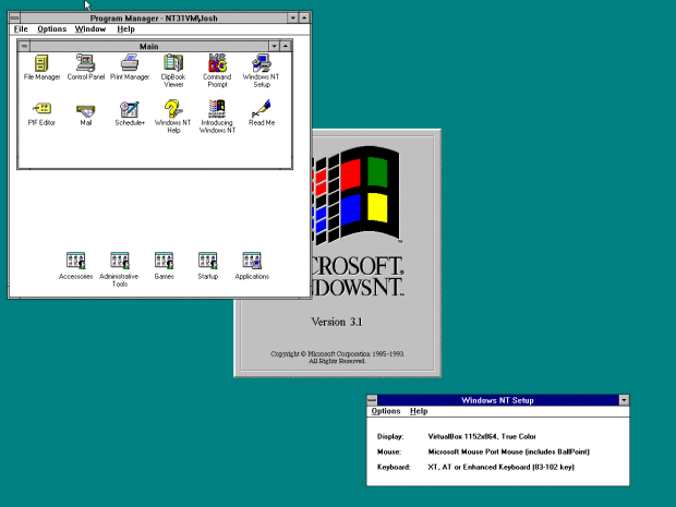 Windows NT 3.1 Logo - Install & Configure Windows NT 3.1 Using Oracle VirtualBox – Socket 3