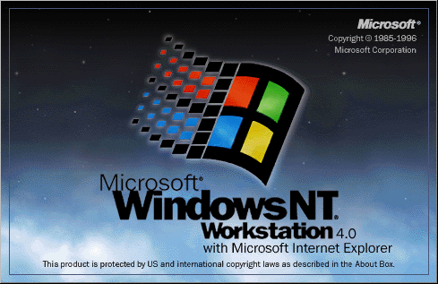 Windows NT 3.1 Logo - Windows Übersicht