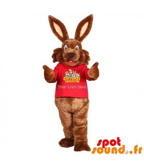 Brown Rabbit Logo - Purchase Brown Rabbit Mascot, Sweet And Cute. Rabbit Costume