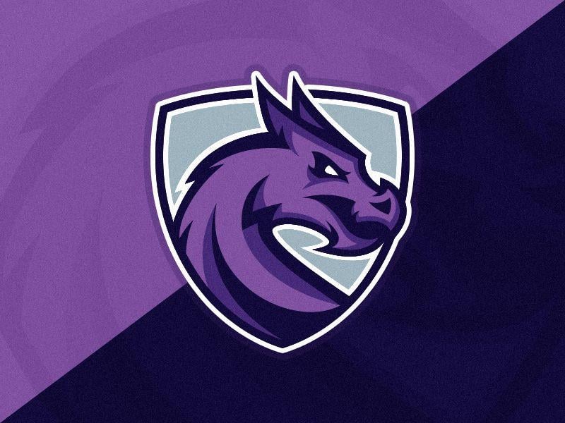 Purple Dragon Logo - Dragon Crest Logo Template by Alex Broekhuizen | Dribbble | Dribbble