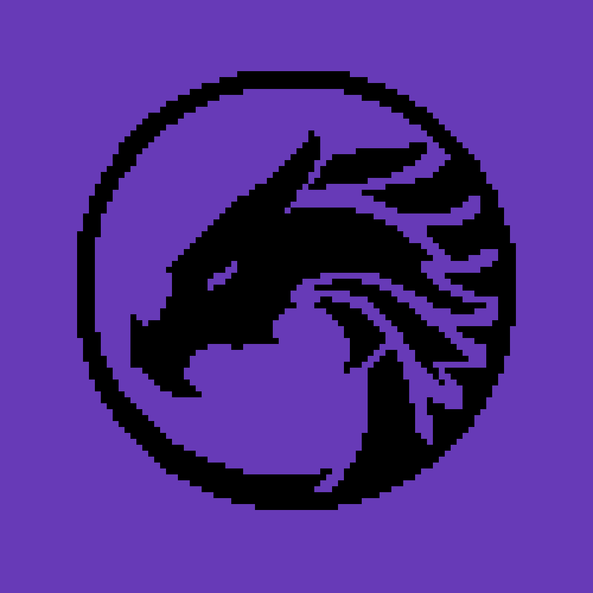 Purple Dragon Logo - Pixilart - Dragon Logo 2 by PixelMaster14