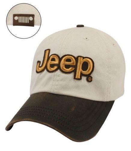 Jeep Grille Hat Logo - Buy NEW JEEP WRANGLER OR WRANGLER UNLIMITED LEATHER VISOR REAR
