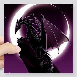 Purple Dragon Logo - Purple Dragon Stickers - CafePress