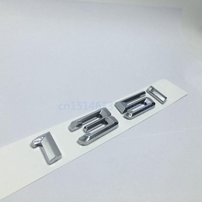 BMW 135I Logo - 116i 128i 135i Chrome emblem Badge Decal Number Letter Stickers