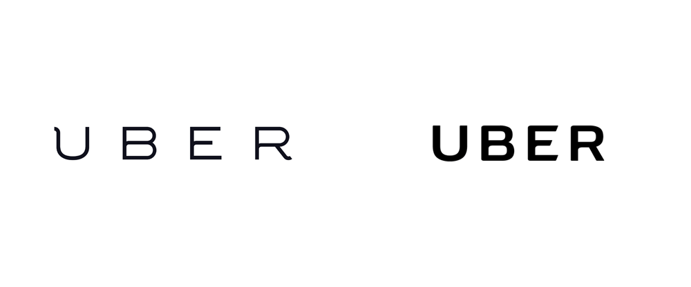 Name Black Letters Logo - Brand New: New Logo and Identity for Uber done In-house