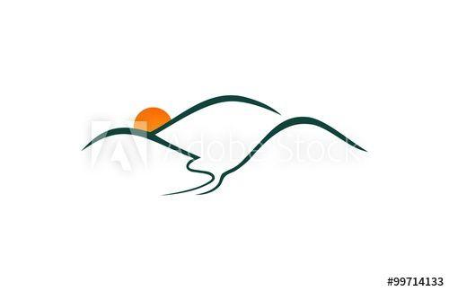 Sunset Mountain Logo - sunset mountain logo - Buy this stock vector and explore similar ...