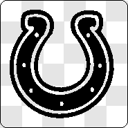 White Horseshoe Logo - Indianapolis Colts Horseshoe Logo Decal