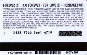 Red Forever 21 Logo - Gift Card: Logo red (Forever 21, United States of America ...