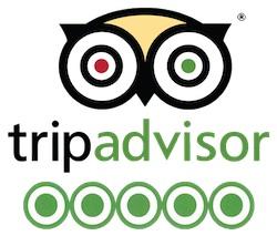 5 Star Review Logo - Tripadvisor - 5 star Yoga Rocks review