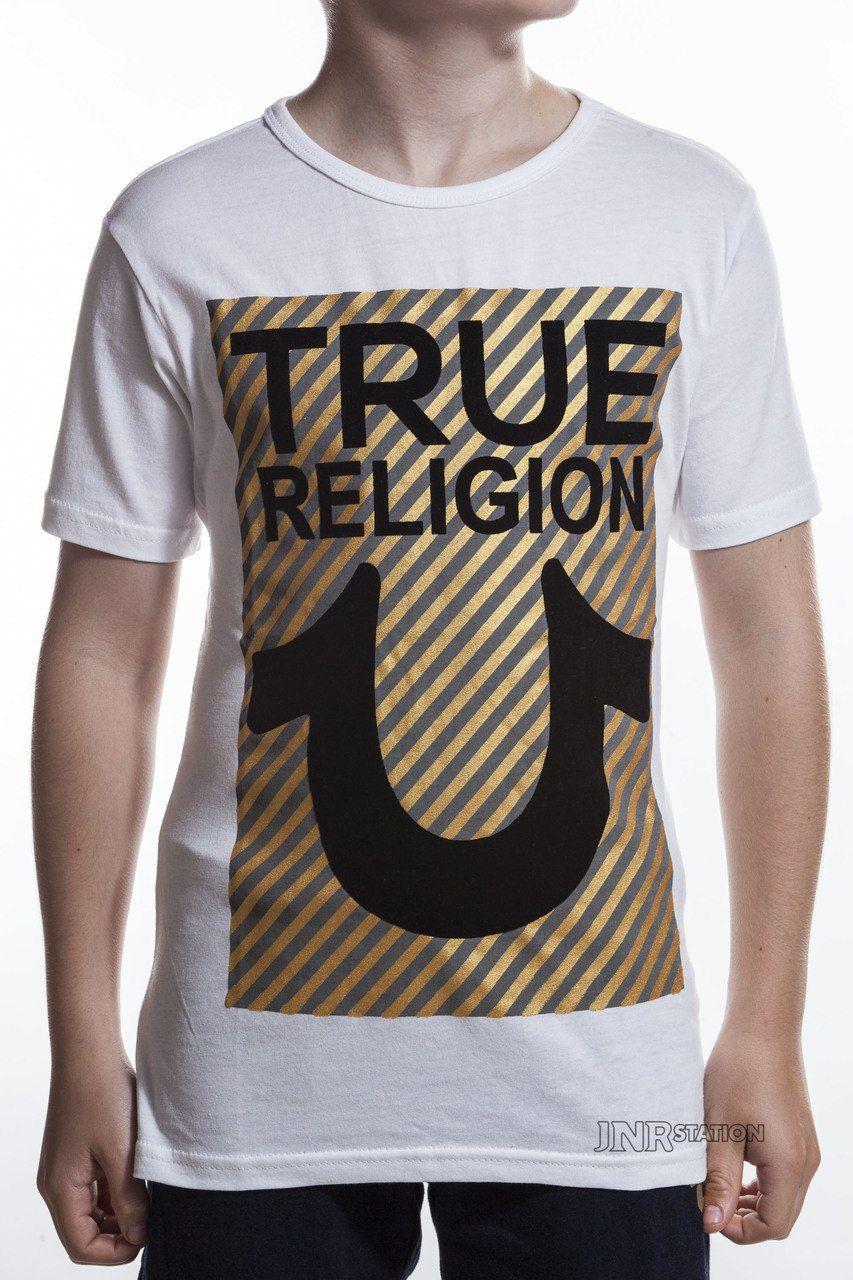 White Horseshoe Logo - TRUE RELIGION. White Horseshoe Logo Crew Neck T