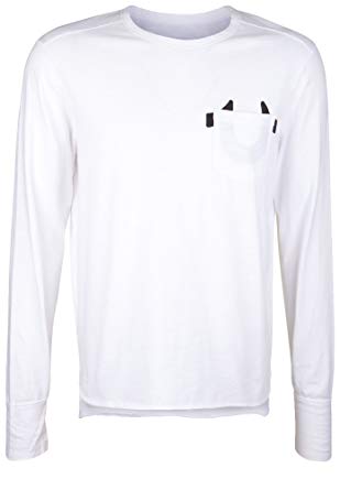 White Horseshoe Logo - True Religion White Horseshoe Logo Long Sleeve Crew Neck T Shirt