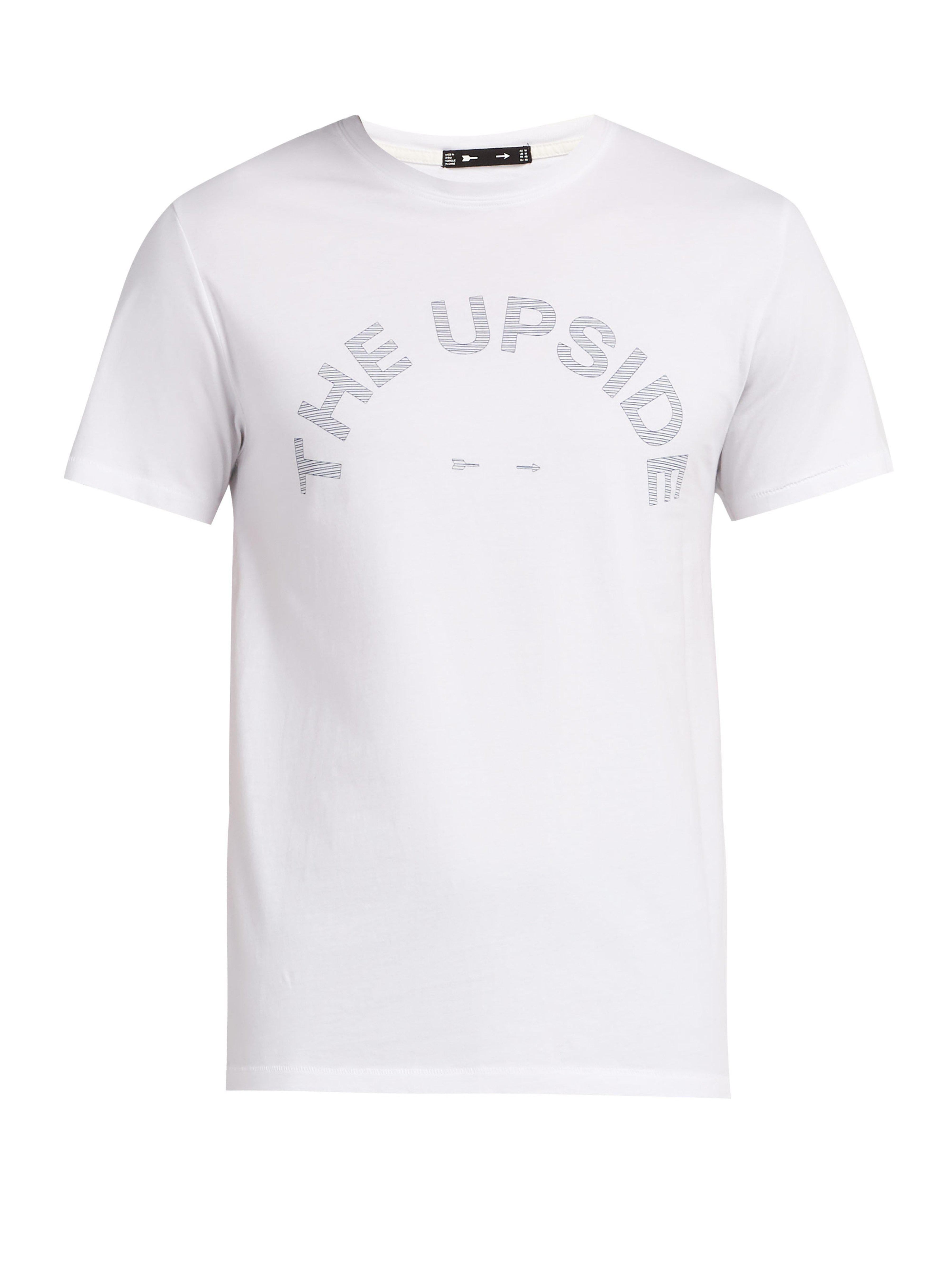 White Horseshoe Logo - The Upside Newman Horseshoe Logo T Shirt in White for Men - Lyst