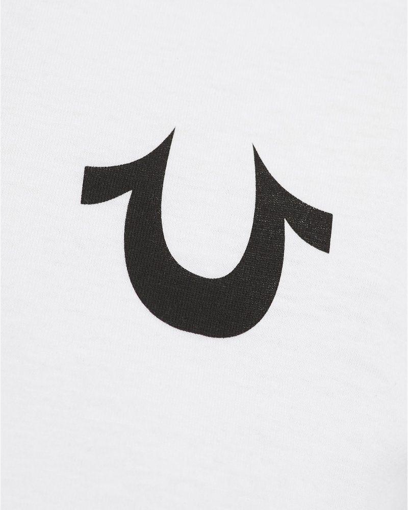 White Horseshoe Logo - True Religion Jeans T-shirt, White Horseshoe Logo Regular Fit Tee