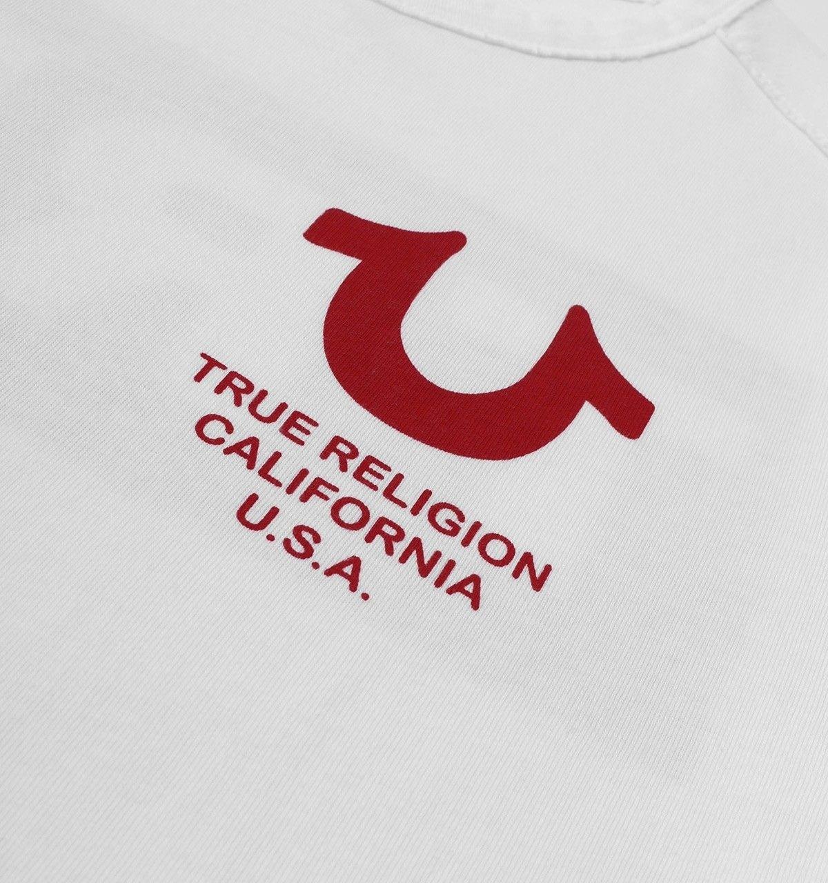 White Horseshoe Logo - True Religion White Horseshoe Logo Short Sleeve Shirt