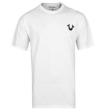 White Horseshoe Logo - True Religion Jeans T-Shirt, White Horseshoe Logo Regular Fit Tee ...