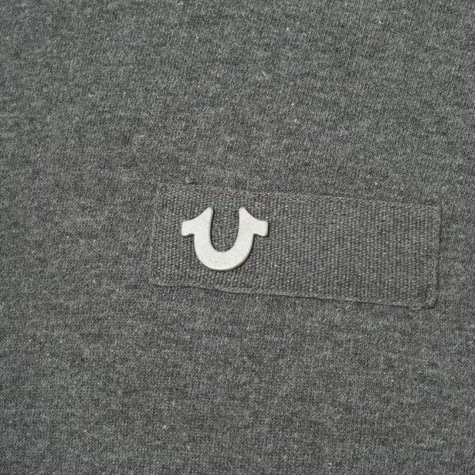 White Horseshoe Logo - True Religion |True Religion Metal Horseshoe Logo Sweatshirt in Grey ...