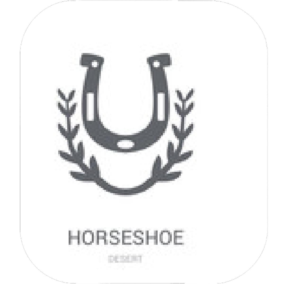 White Horseshoe Logo - Designs
