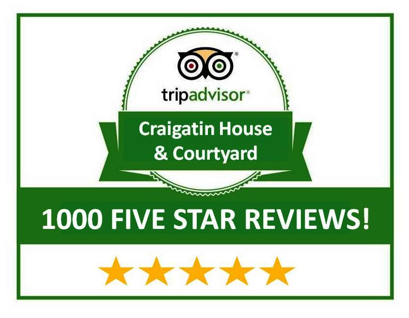 5 Star TripAdvisor Logo - CRAIGATIN FIVE STAR TRIPADVISOR REVIEWS. Craigatin House