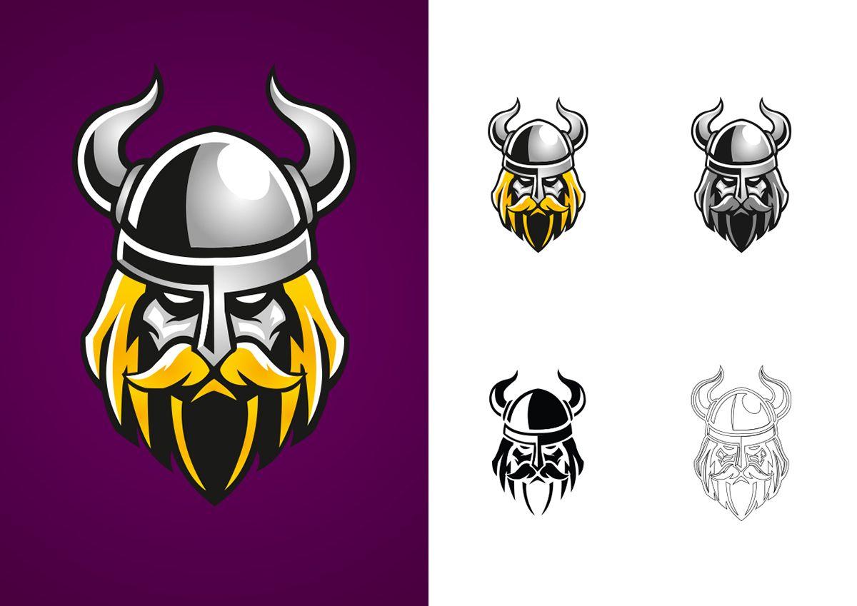 Purple Viking Logo - Vikings
