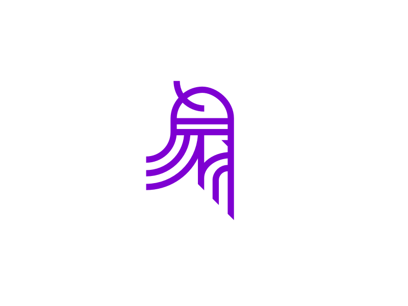 Purple Viking Logo - The purple viking by Vokseværk | Dribbble | Dribbble