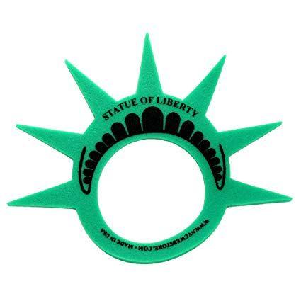 New York Crown Logo - Fun Statue of Liberty Costume Hat Crown Visor MADE