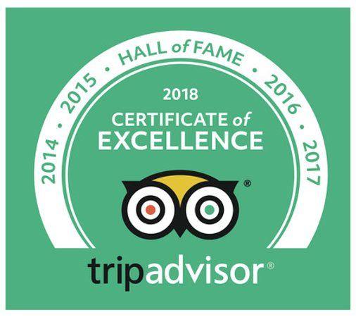 5 Star TripAdvisor Logo - 5 years of 5 star certificates of excellence. - Picture of Chandpur ...