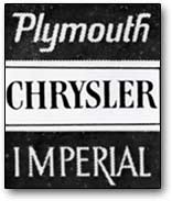 Chrysler Plymouth Logo - Jeep, Chrysler, Valiant, and Eagle logosrs