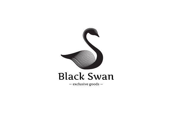 Logos with a Swan Logo - Black Swan Logo ~ Logo Templates ~ Creative Market