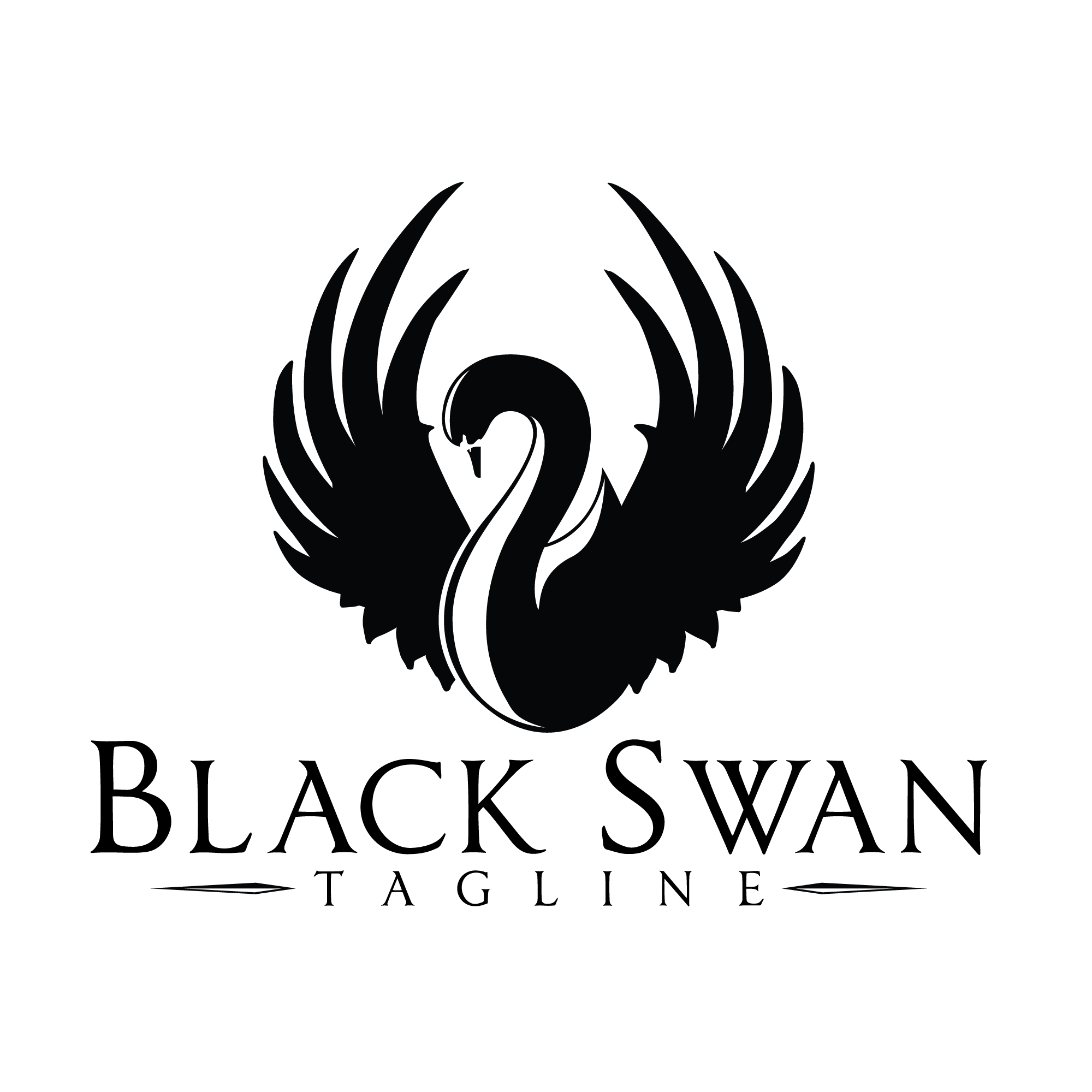 Swans Logo - Black swan logo. | Logos design | Logos, Swan logo, Logo design