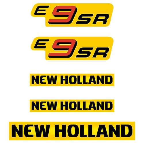 New Holland Excavator Logo - New Holland E9SR Repro Decal Set Sticker Kit