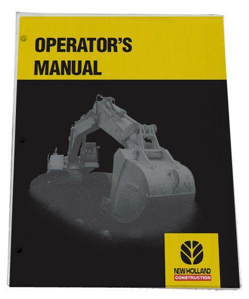 New Holland Excavator Logo - Holland Ec160 Excavator Owners Manual Operators Maintenance Book
