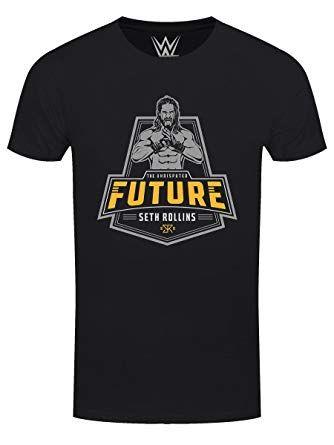 WWE Seth Rollins Logo - WWE Men's Seth Rollins Logo Future Badge T-Shirt: Amazon.co.uk: Clothing