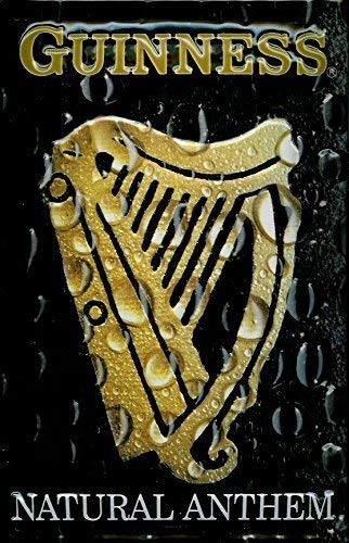 Draft Beer Harp Logo - Guinness Harp Irish Draught Beer Drink Pub Bar Inn 3D Medium Metal