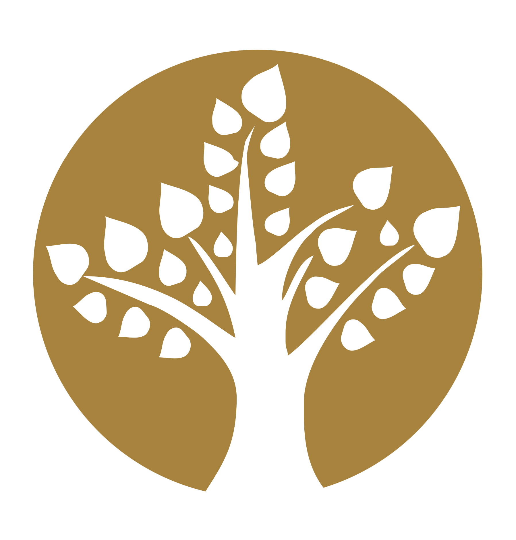 Yellow Tree in Circle Logo - Peepal Tree Logo.png