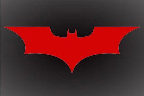 Red Bat Symbol On Logo - Amazon.com: BATMAN RED DARK KNIGHT LOGO DECAL STICKER 6