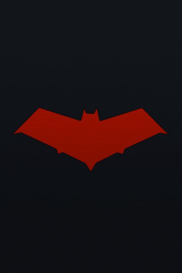 Red Bat Symbol On Logo - Red Hood Symbol … | DC comics | Pinte…