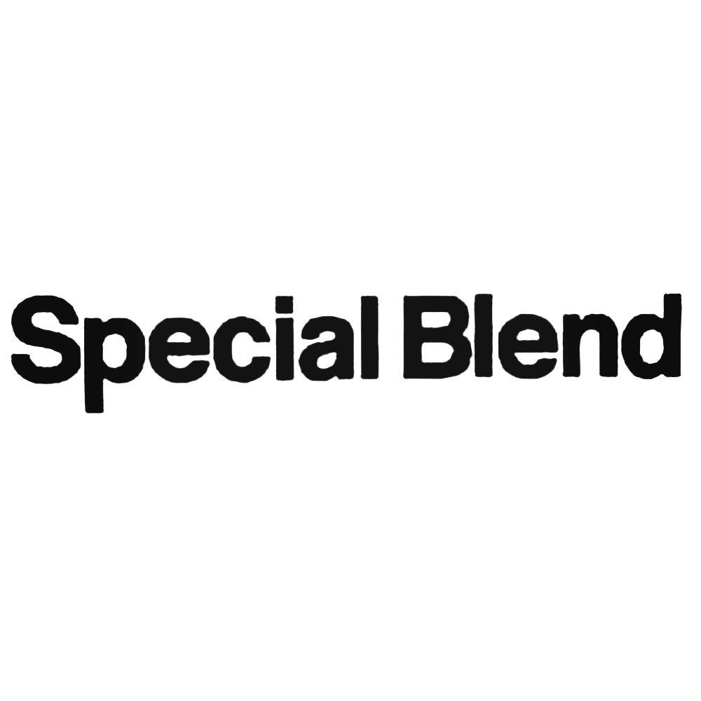 Special Blend Logo - Special Blend Text Long Logo Decal Sticker