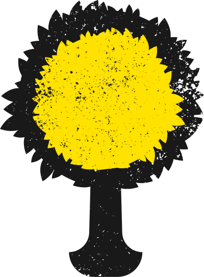 Yellow Tree in Circle Logo - Yellow Tree Logo
