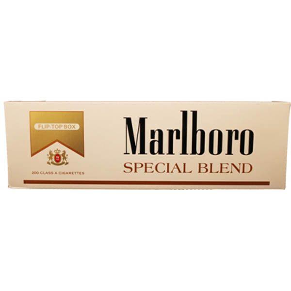 Special Blend Logo - Carton - Marlboro Gold Special Blend Box - Burn & Brew