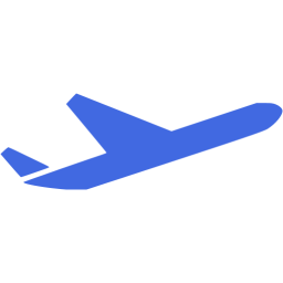 Blue Airplane Logo - Royal blue airplane 57 icon - Free royal blue airplane icons
